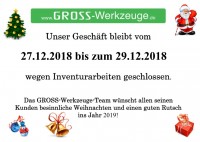 Geschlossen wegen Inventur