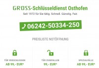 Schl&uuml;sseldienst Homepage - Notfallnummer