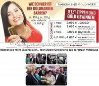 TIPPEN Sie mit im Gewinnspiel ´Marken sind Gold wert!´